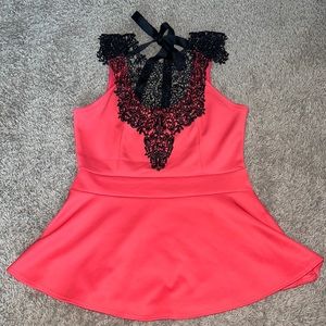 Blu Planet Peplum Top